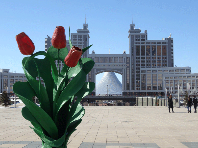 Nauruz Flowers in Astana