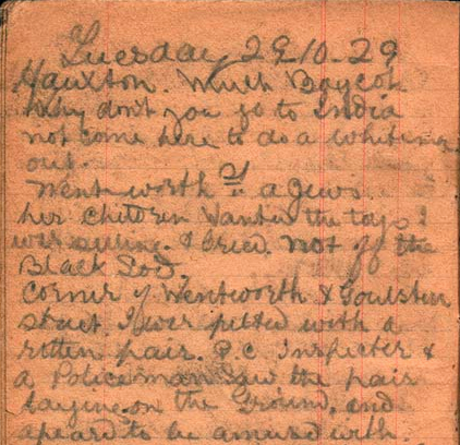 An observer’s welcome to London in 1929: "I was pelted with a rotten pear."