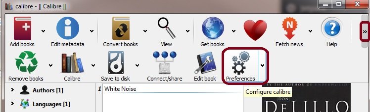 calibre preferences
